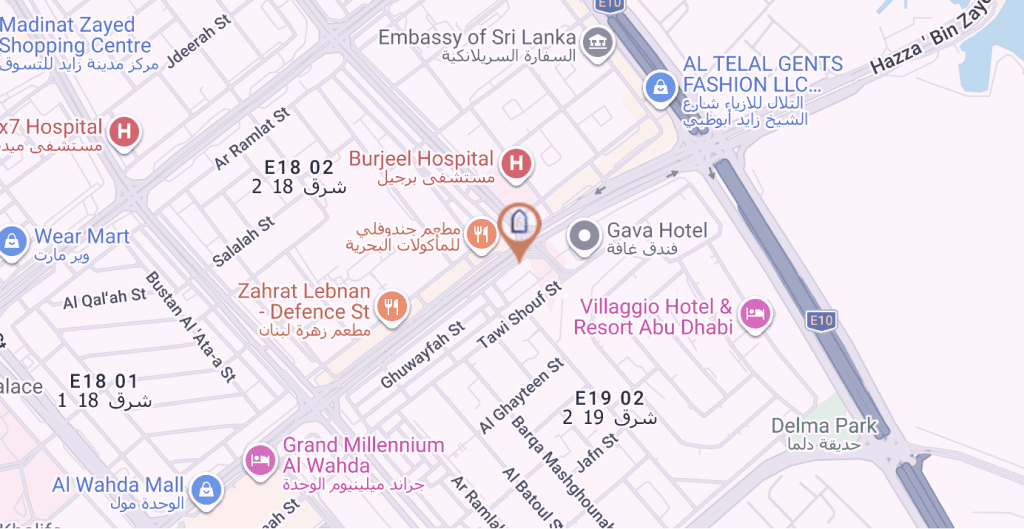 Map showing FH Capital's office location